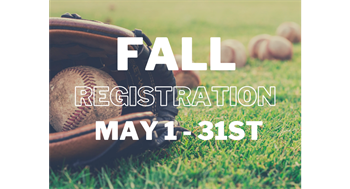 Fall Rec Baseball Registration Now Open!
